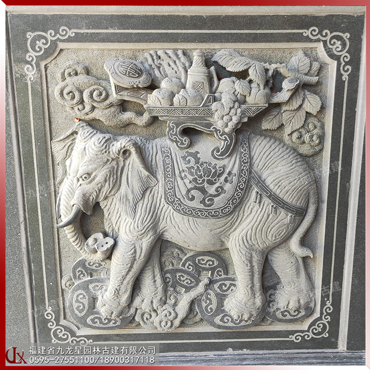 祠堂外裝浮雕圖片
